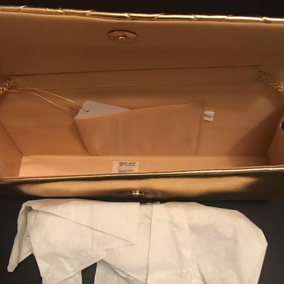 Gold Colour Evening Purse - Picture 3 of 6